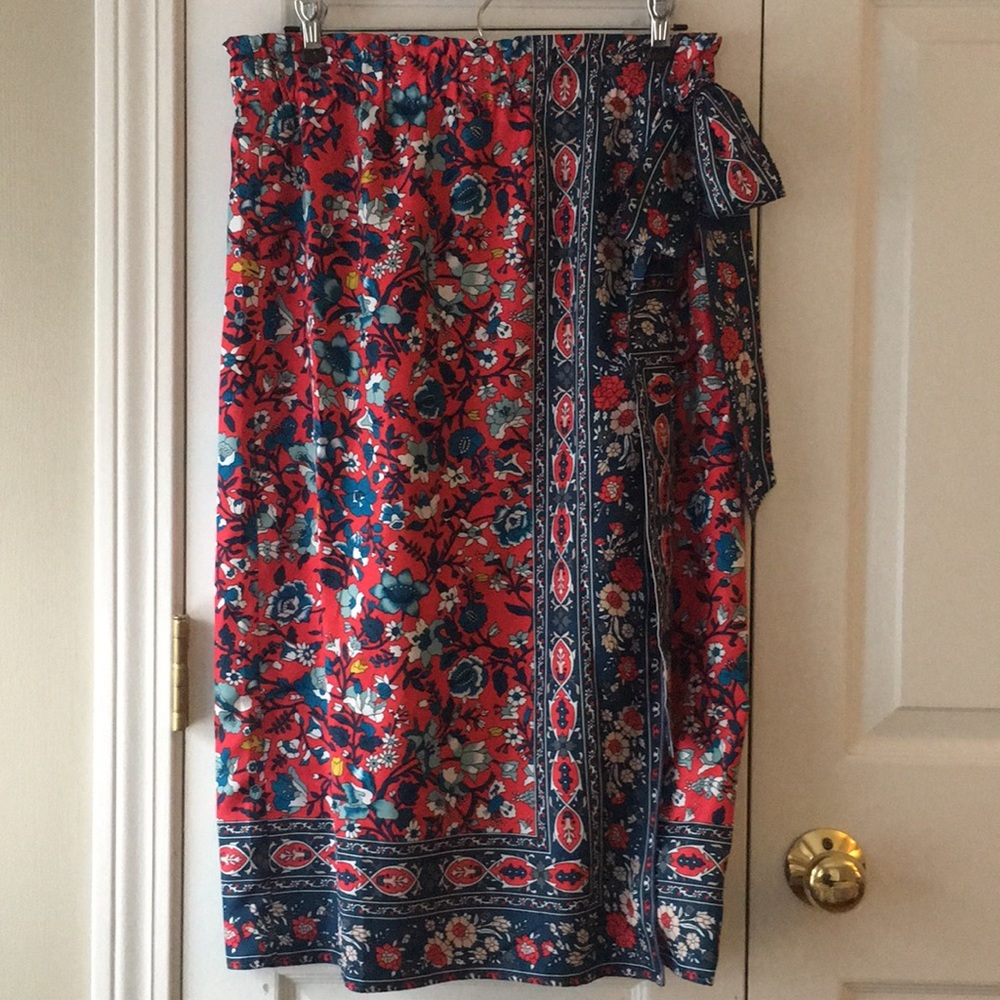 Loft Faux Wrap Skirt